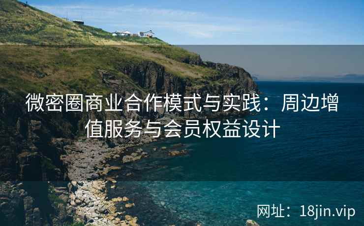 微密圈商业合作模式与实践：周边增值服务与会员权益设计