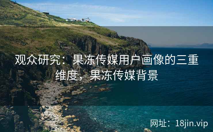 观众研究：果冻传媒用户画像的三重维度，果冻传媒背景