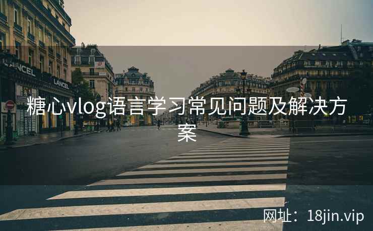 糖心vlog语言学习常见问题及解决方案